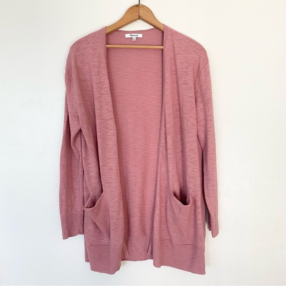 Madewell Summer Ryder Pink Cardigan Sweater Lightweight Women's Size XS Pockets